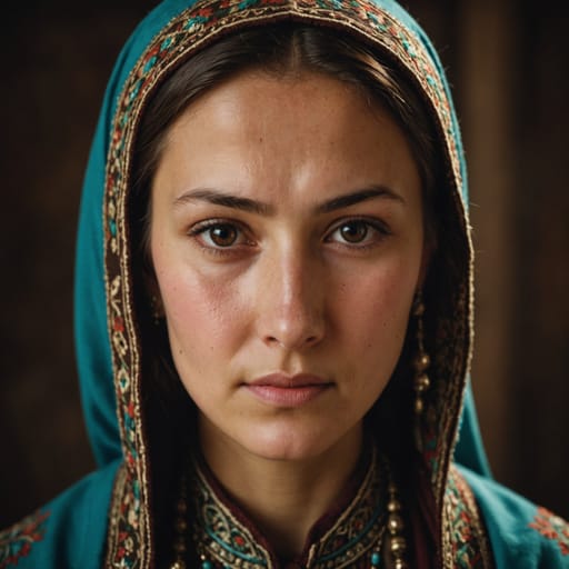 Tatars, rendered by Stable Image Core from the shared prompt, AI-generated adult subject