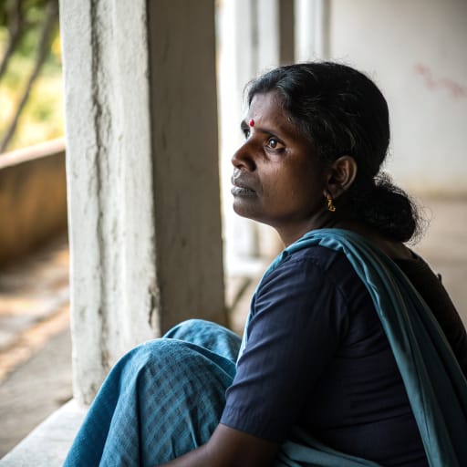 Telugu, rendered by Recraft V3 from the shared prompt, AI-generated adult subject
