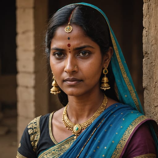 Telugu, rendered by Stable Image Core from the shared prompt, AI-generated adult subject
