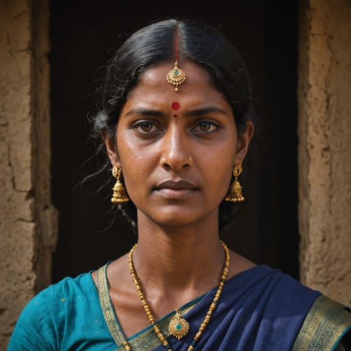 Telugu, rendered by Stable Image Core from the shared prompt, AI-generated adult subject