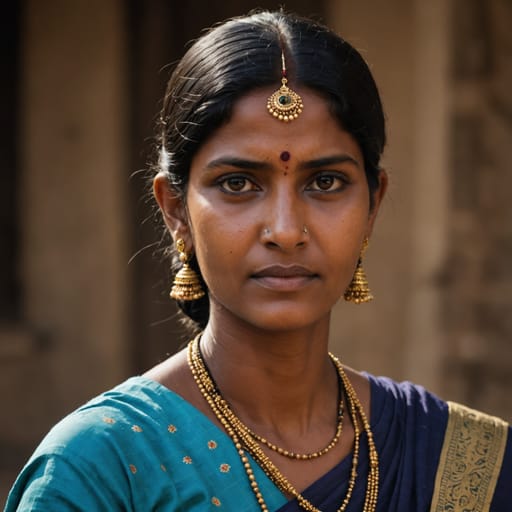 Telugu, rendered by Stable Image Core from the shared prompt, AI-generated adult subject