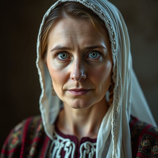 Ukrainians, rendered by FLUX.1 schnell from the shared prompt, AI-generated adult subject