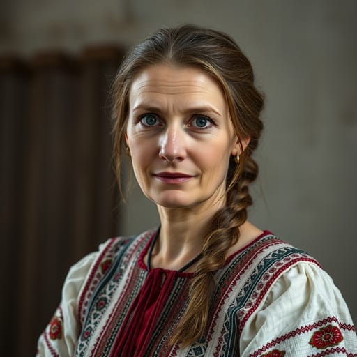 Ukrainians, rendered by FLUX.1 schnell from the shared prompt, AI-generated adult subject
