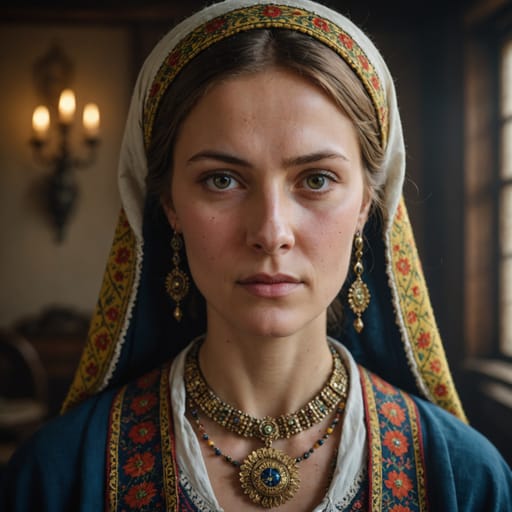 Ukrainians, rendered by Stable Image Core from the shared prompt, AI-generated adult subject