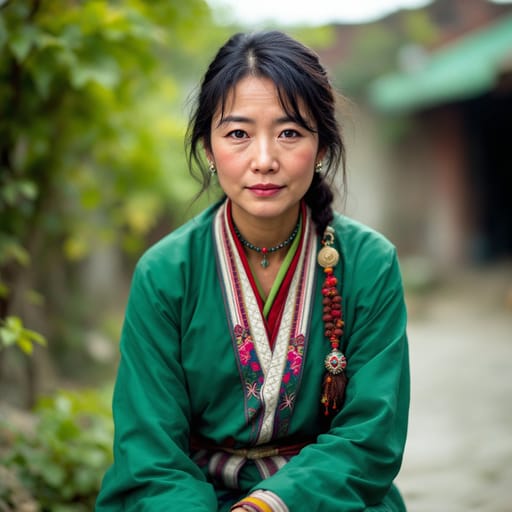Uyghurs, rendered by FLUX 1.1 Pro from the shared prompt, AI-generated adult subject