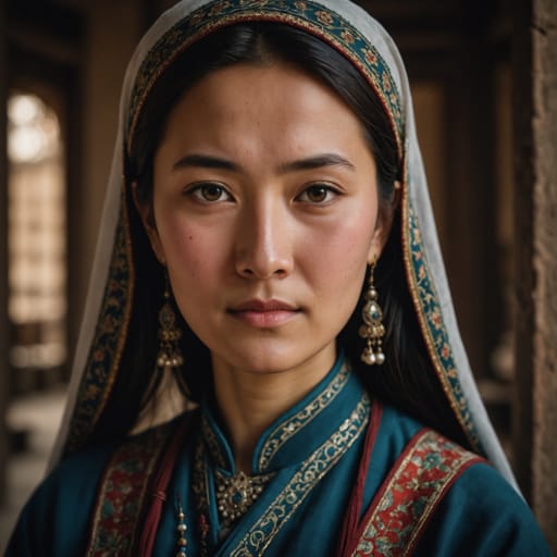 Uyghurs, rendered by Stable Image Core from the shared prompt, AI-generated adult subject
