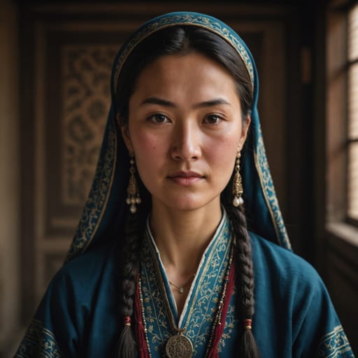 Uyghurs, rendered by Stable Image Core from the shared prompt, AI-generated adult subject