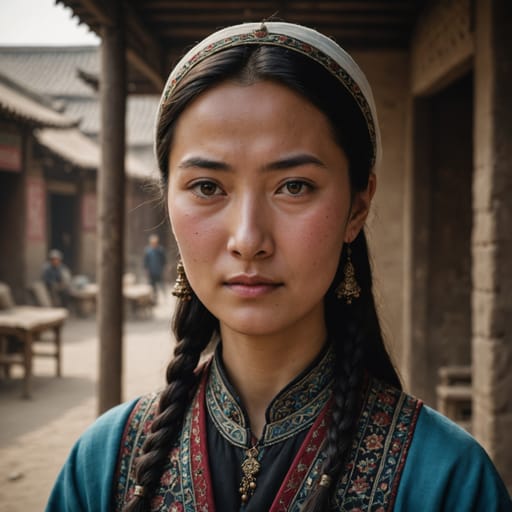 Uyghurs, rendered by Stable Image Core from the shared prompt, AI-generated adult subject