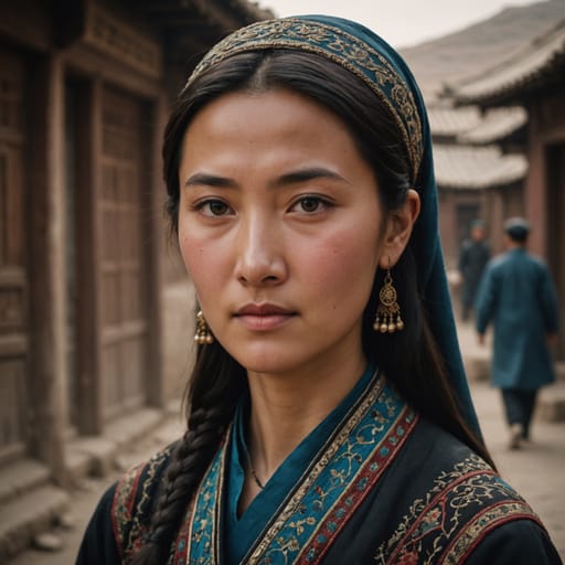 Uyghurs, rendered by Stable Image Core from the shared prompt, AI-generated adult subject