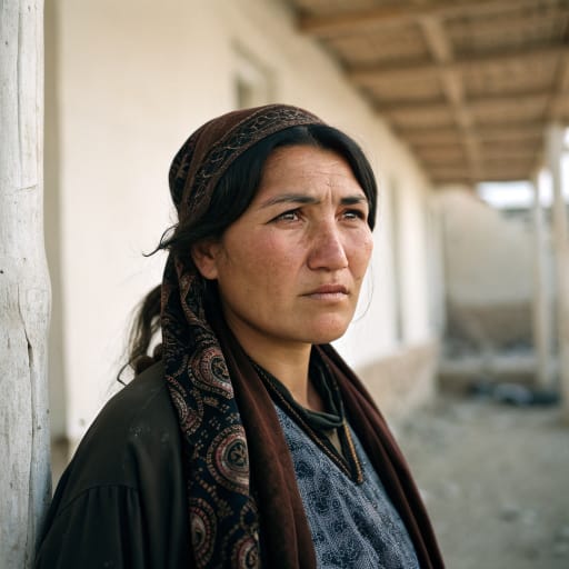 Uzbeks, rendered by Recraft V3 from the shared prompt, AI-generated adult subject