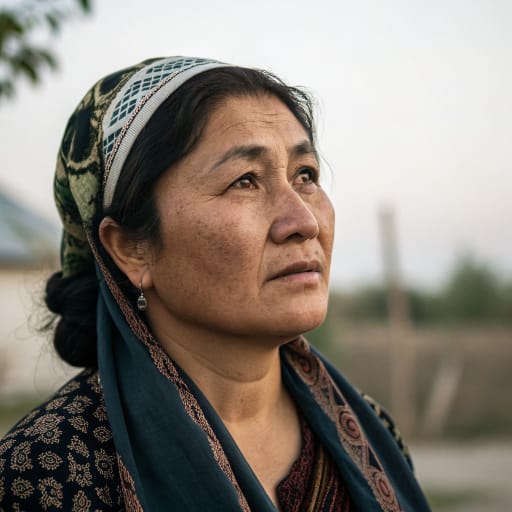 Uzbeks, rendered by Recraft V3 from the shared prompt, AI-generated adult subject
