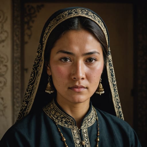 Uzbeks, rendered by Stable Image Core from the shared prompt, AI-generated adult subject