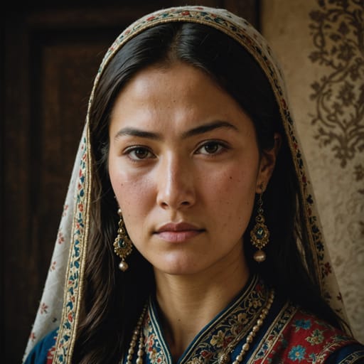 Uzbeks, rendered by Stable Image Core from the shared prompt, AI-generated adult subject