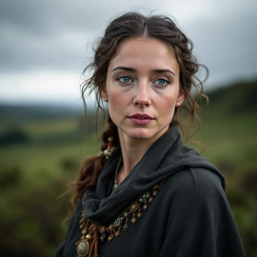 Welsh, rendered by FLUX 1.1 Pro from the shared prompt, AI-generated adult subject