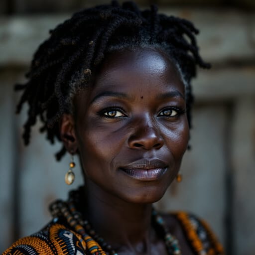 Zulu, rendered by FLUX 1.1 Pro from the shared prompt, AI-generated adult subject