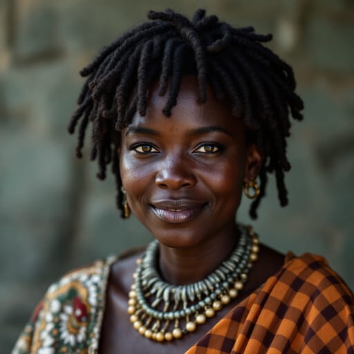 Zulu, rendered by FLUX 1.1 Pro from the shared prompt, AI-generated adult subject