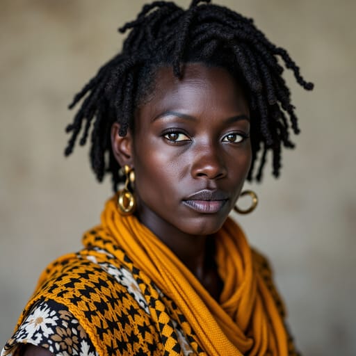 Zulu, rendered by FLUX 1.1 Pro from the shared prompt, AI-generated adult subject