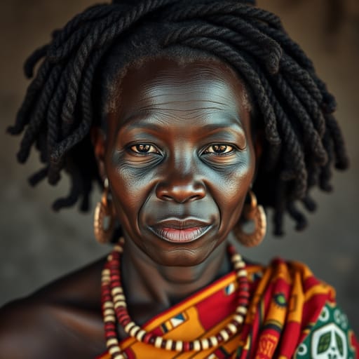 Zulu, rendered by FLUX.1 schnell from the shared prompt, AI-generated adult subject