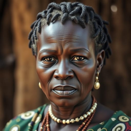 Zulu, rendered by FLUX.1 schnell from the shared prompt, AI-generated adult subject