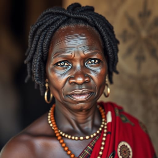 Zulu, rendered by FLUX.1 schnell from the shared prompt, AI-generated adult subject