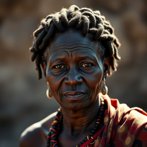 Zulu, rendered by FLUX.1 schnell from the shared prompt, AI-generated adult subject