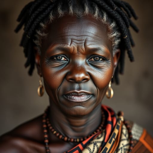 Zulu, rendered by FLUX.1 schnell from the shared prompt, AI-generated adult subject