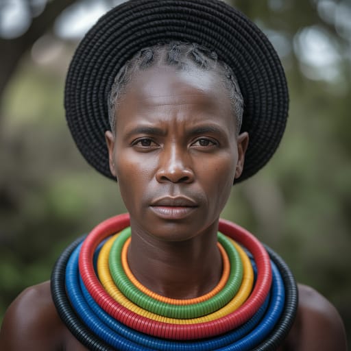 Zulu, rendered by Ideogram 3.0 Turbo from the shared prompt, AI-generated adult subject