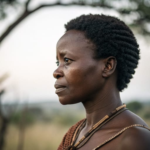 Zulu, rendered by Recraft V3 from the shared prompt, AI-generated adult subject