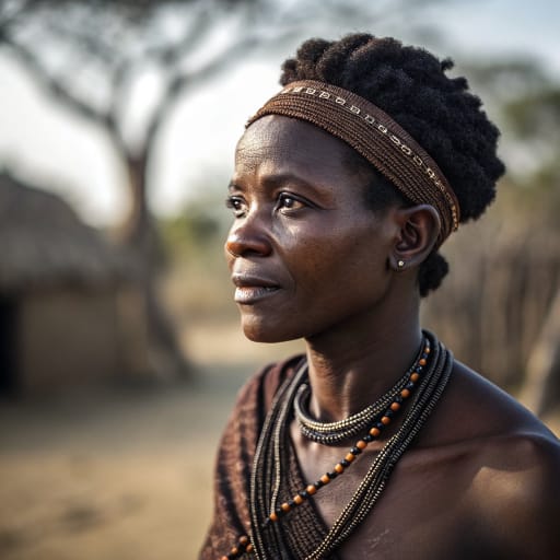 Zulu, rendered by Recraft V3 from the shared prompt, AI-generated adult subject