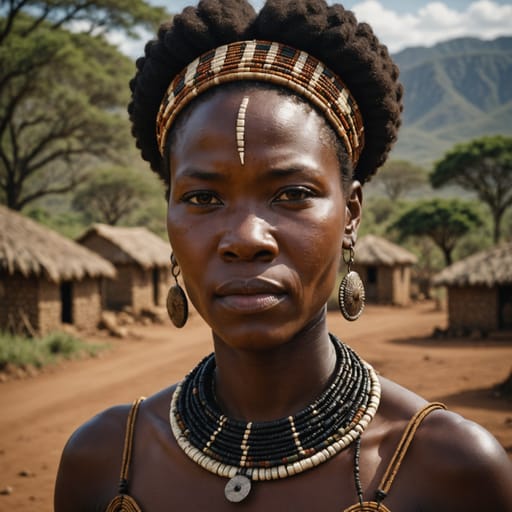 Zulu, rendered by Stable Image Core from the shared prompt, AI-generated adult subject