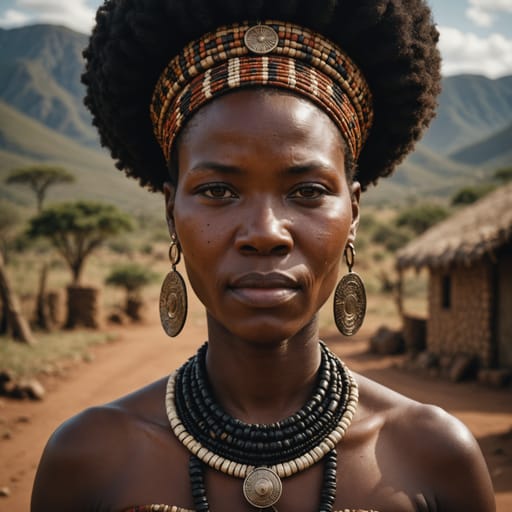 Zulu, rendered by Stable Image Core from the shared prompt, AI-generated adult subject