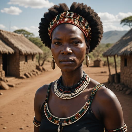 Zulu, rendered by Stable Image Core from the shared prompt, AI-generated adult subject