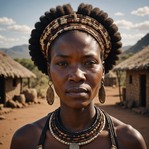 Zulu, rendered by Stable Image Core from the shared prompt, AI-generated adult subject