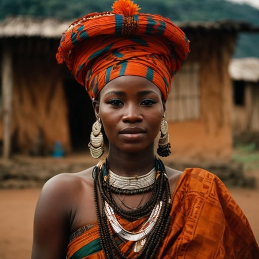 Bamum woman from West Region (Cameroon) — related phenotype reference