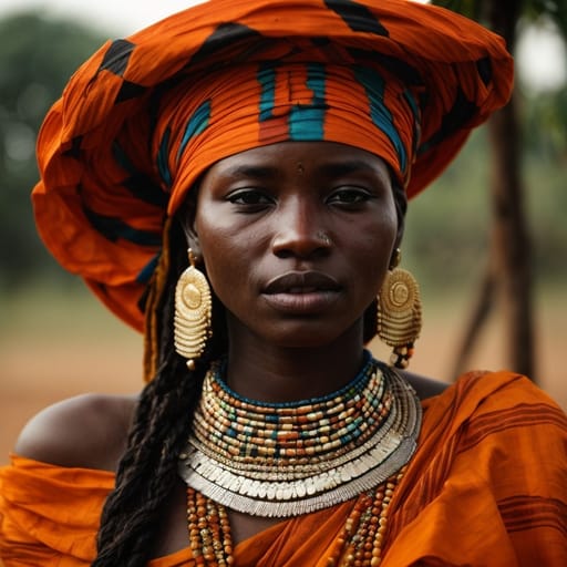 Banda woman from Central African Republic, South Sudan, Democratic Republic of the Congo — related phenotype reference