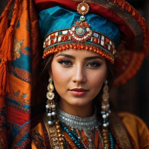 Bashkirs woman from Bashkortostan (Russia) — related phenotype reference