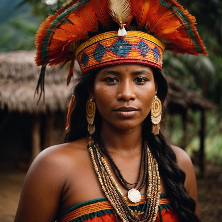 Emberá woman from Chocó Department (Colombia), Panama (Darién, Emberá) — related phenotype reference