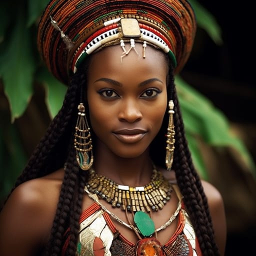 Fang woman from Río Muni (Equatorial Guinea), Gabon — related phenotype reference