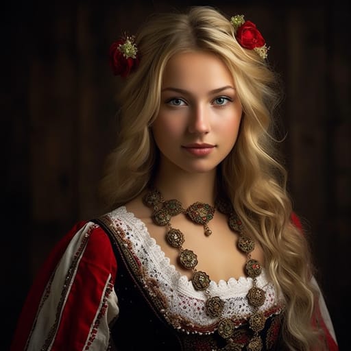 Frisians woman from Frisia (Netherlands, Germany) — related phenotype reference