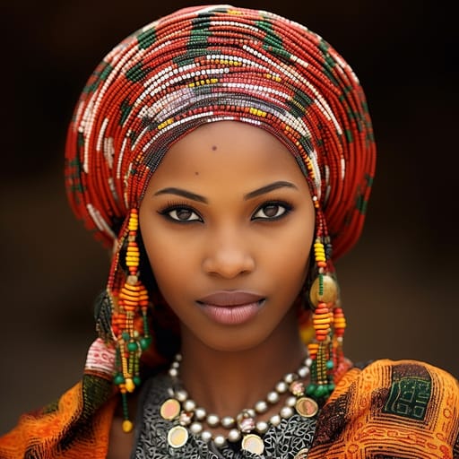 Hausa woman from Hausaland (Niger, Nigeria)