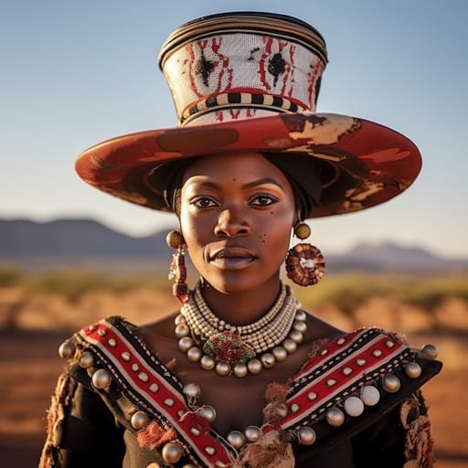 Herero woman from Hereroland (Namibia), Angola — related phenotype reference