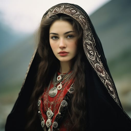 Ingush woman from Ingushetia (Russia) — related phenotype reference