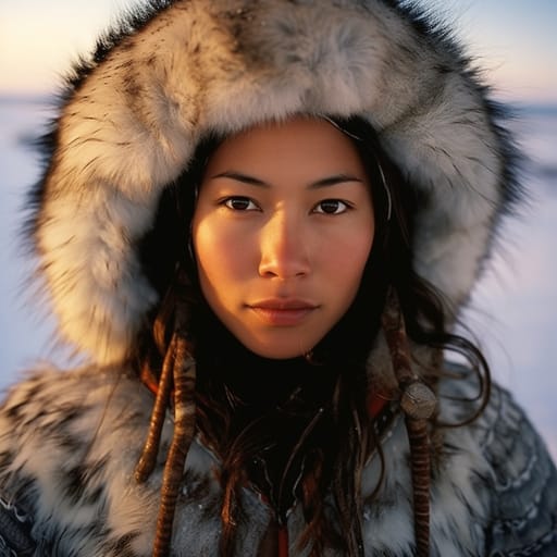 Inuit woman from Greenland (Denmark), Canada (Nunavut, Nunatsiavut, Nunavik, NunatuKavut), Alaska (United States) — related phenotype reference