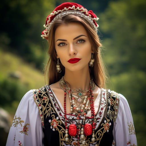 Istro-Romanians woman from Istria (Croatia)
