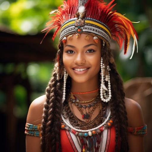 Kalinago woman from Lesser Antilles — related phenotype reference