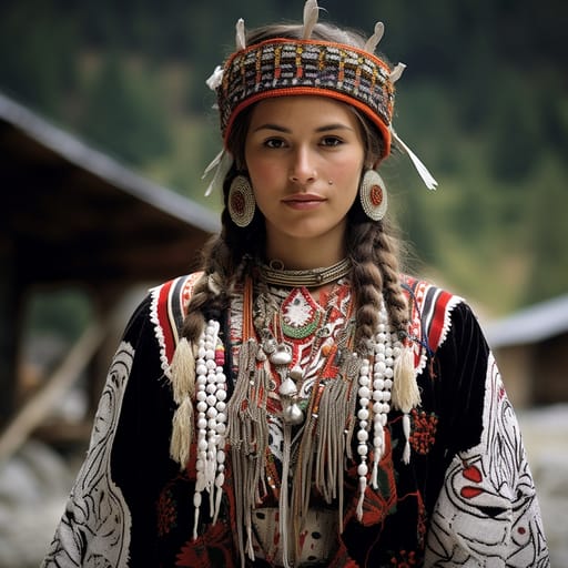 Kanaks woman from Kanakia (France) — related phenotype reference