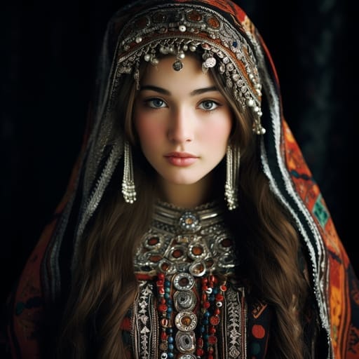 Karakalpak woman from Uzbekistan (Republic of Karakalpakstan)
