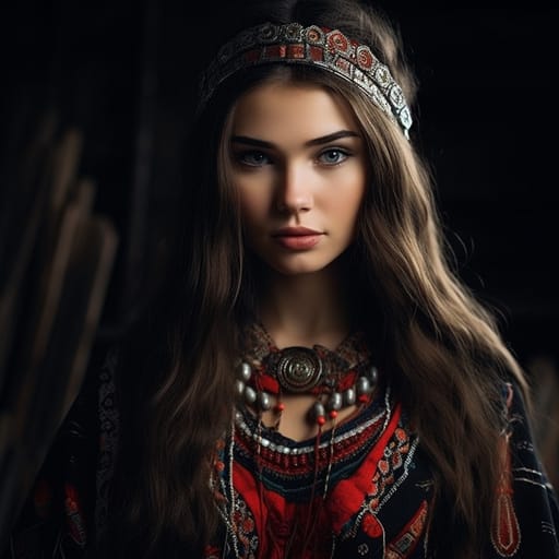 Komi woman from Russia (Komi Republic, Permyakia) — related phenotype reference