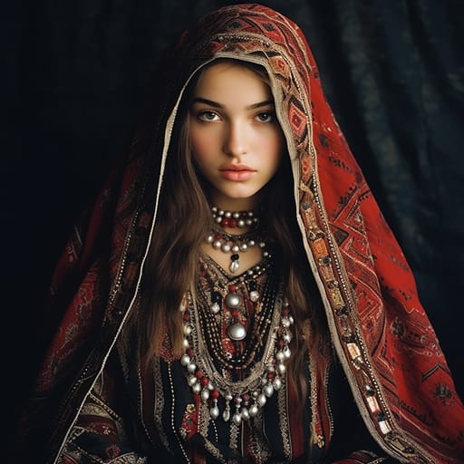 Kumyks woman from Dagestan (Russia) — related phenotype reference