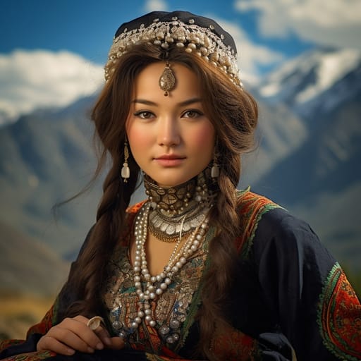 Kyrgyz woman from Kyrgyzstan — related phenotype reference